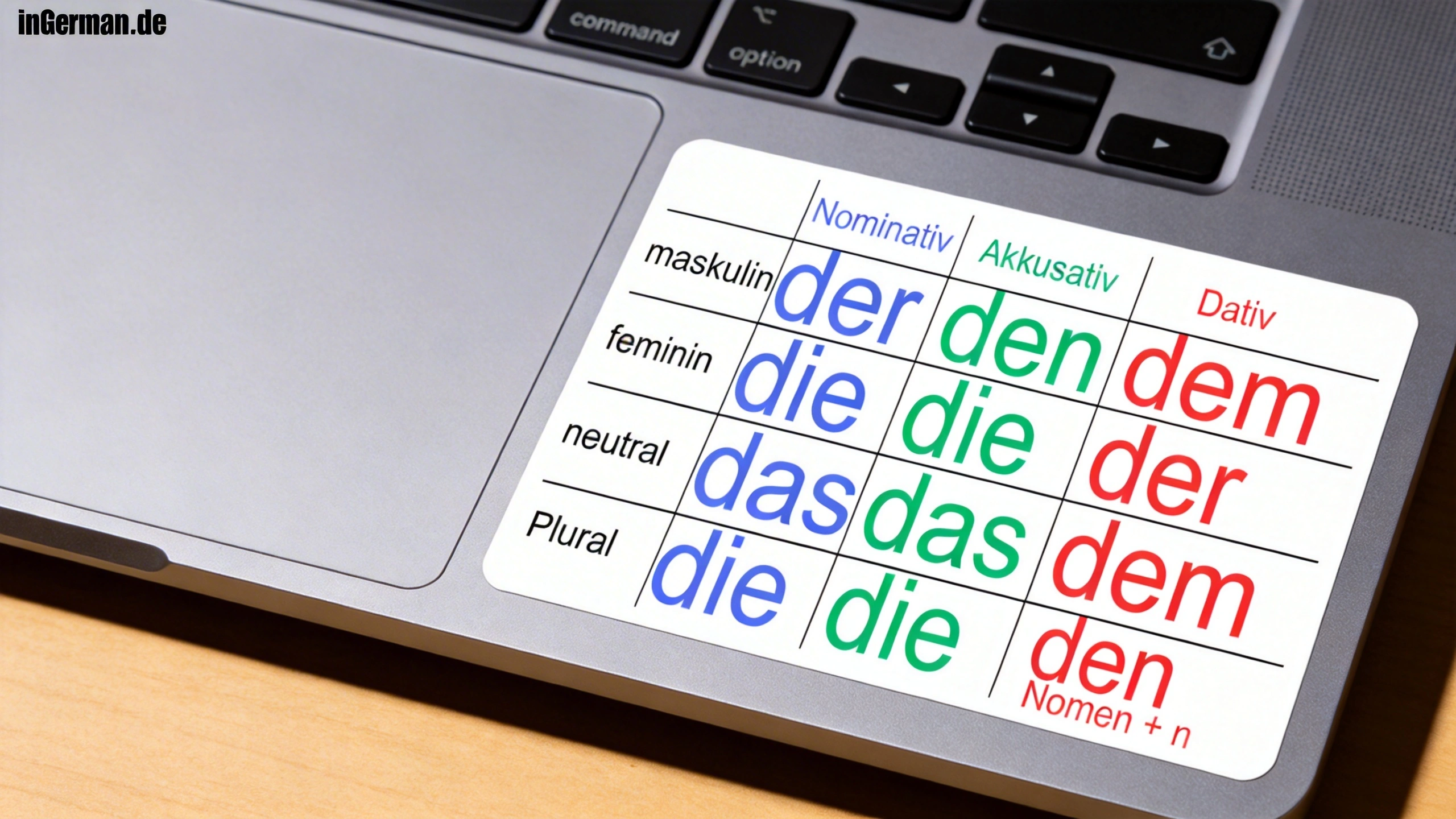 Aufkleber / Sticker "der, die, das" / Verschiedene Größen